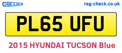 PL65UFU are the vehicle registration plates.