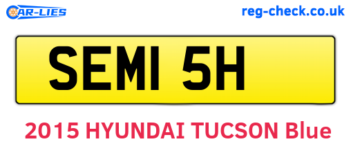 SEM15H are the vehicle registration plates.