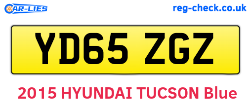 YD65ZGZ are the vehicle registration plates.