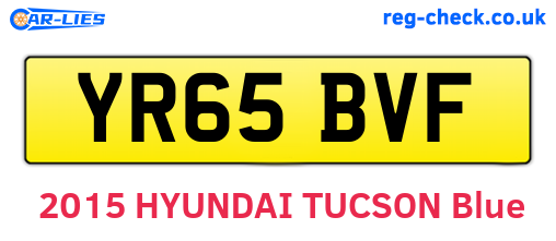 YR65BVF are the vehicle registration plates.