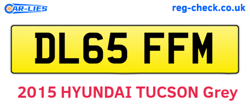DL65FFM are the vehicle registration plates.