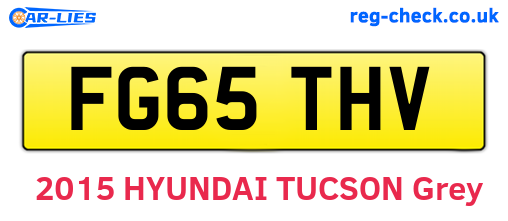 FG65THV are the vehicle registration plates.