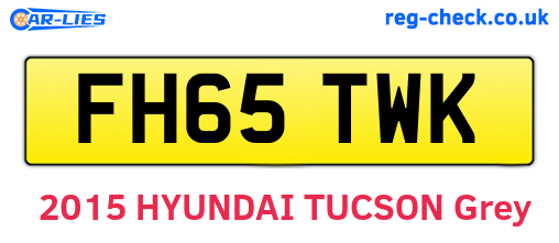 FH65TWK are the vehicle registration plates.