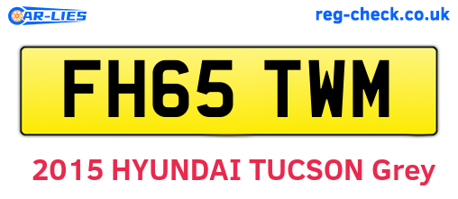 FH65TWM are the vehicle registration plates.
