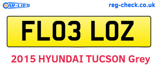 FL03LOZ are the vehicle registration plates.