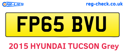FP65BVU are the vehicle registration plates.