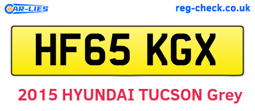 HF65KGX are the vehicle registration plates.