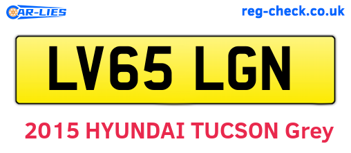 LV65LGN are the vehicle registration plates.