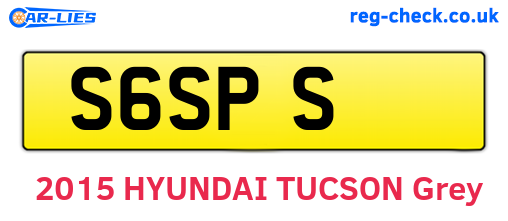 S6SPS are the vehicle registration plates.