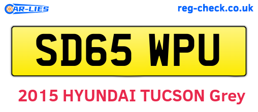 SD65WPU are the vehicle registration plates.