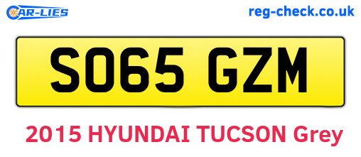 SO65GZM are the vehicle registration plates.