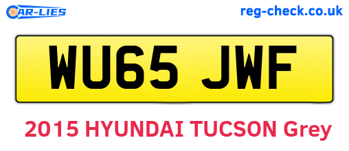WU65JWF are the vehicle registration plates.