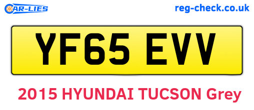 YF65EVV are the vehicle registration plates.