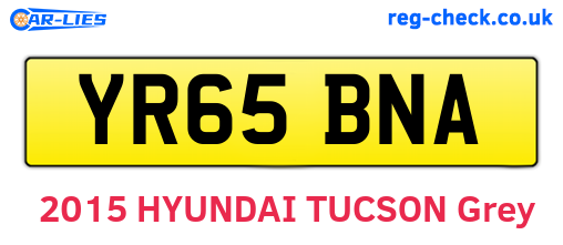 YR65BNA are the vehicle registration plates.
