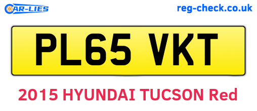 PL65VKT are the vehicle registration plates.