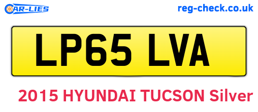 LP65LVA are the vehicle registration plates.