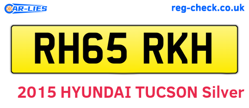 RH65RKH are the vehicle registration plates.