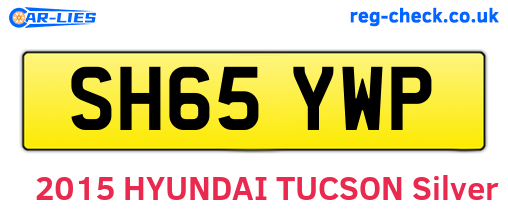 SH65YWP are the vehicle registration plates.