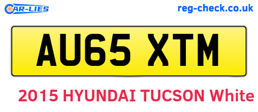 AU65XTM are the vehicle registration plates.