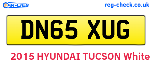DN65XUG are the vehicle registration plates.