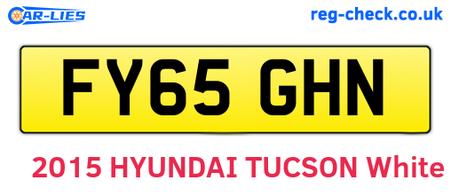 FY65GHN are the vehicle registration plates.