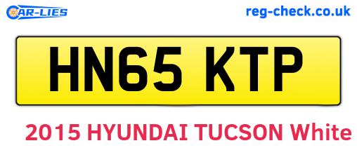 HN65KTP are the vehicle registration plates.