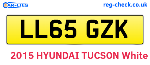 LL65GZK are the vehicle registration plates.
