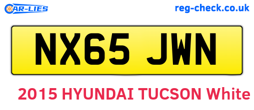 NX65JWN are the vehicle registration plates.