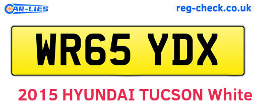 WR65YDX are the vehicle registration plates.