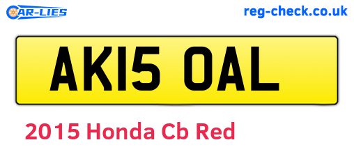Red 2015 Honda Cb (AK15OAL)
