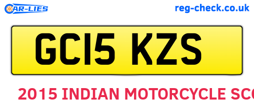 GC15KZS are the vehicle registration plates.