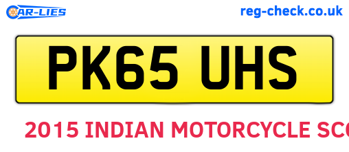 PK65UHS are the vehicle registration plates.
