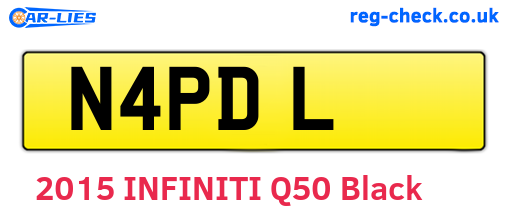 N4PDL are the vehicle registration plates.