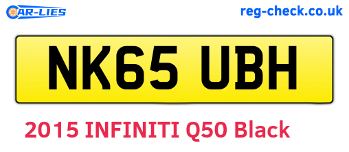 NK65UBH are the vehicle registration plates.