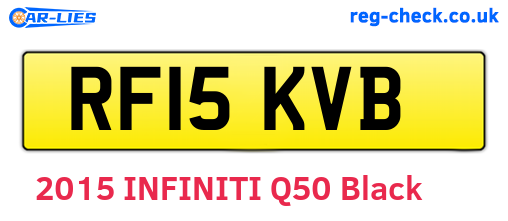 RF15KVB are the vehicle registration plates.