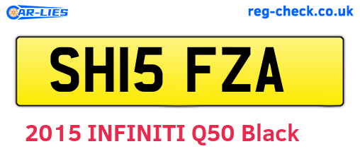 SH15FZA are the vehicle registration plates.