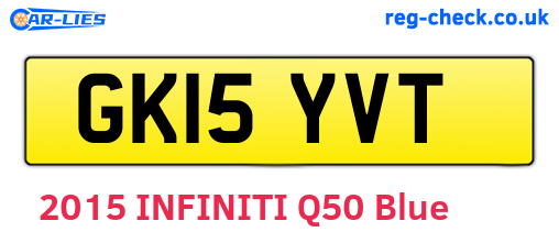 GK15YVT are the vehicle registration plates.