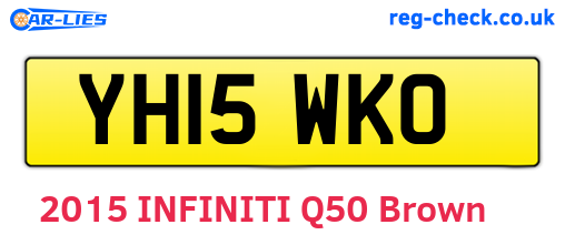 YH15WKO are the vehicle registration plates.