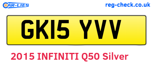 GK15YVV are the vehicle registration plates.