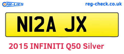 N12AJX are the vehicle registration plates.