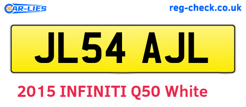 JL54AJL are the vehicle registration plates.