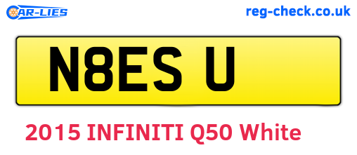 N8ESU are the vehicle registration plates.