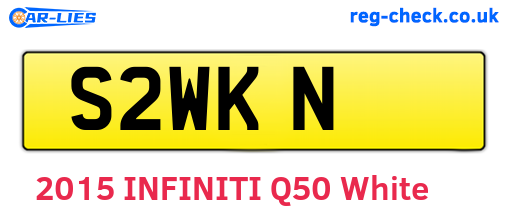 S2WKN are the vehicle registration plates.