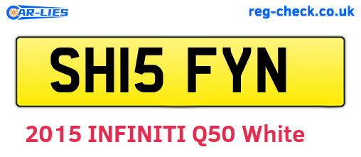 SH15FYN are the vehicle registration plates.