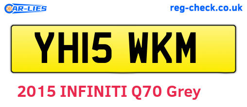 YH15WKM are the vehicle registration plates.