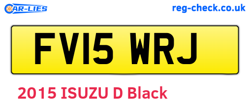 FV15WRJ are the vehicle registration plates.