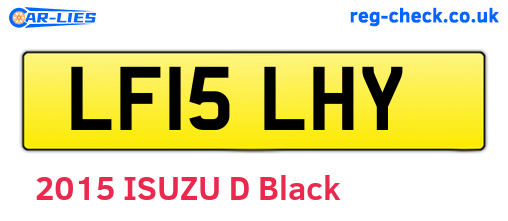 LF15LHY are the vehicle registration plates.