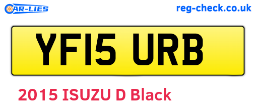 YF15URB are the vehicle registration plates.
