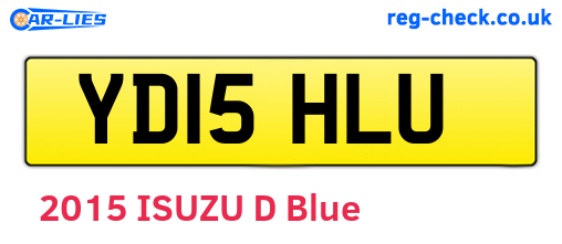 YD15HLU are the vehicle registration plates.