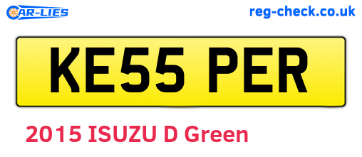 KE55PER are the vehicle registration plates.
